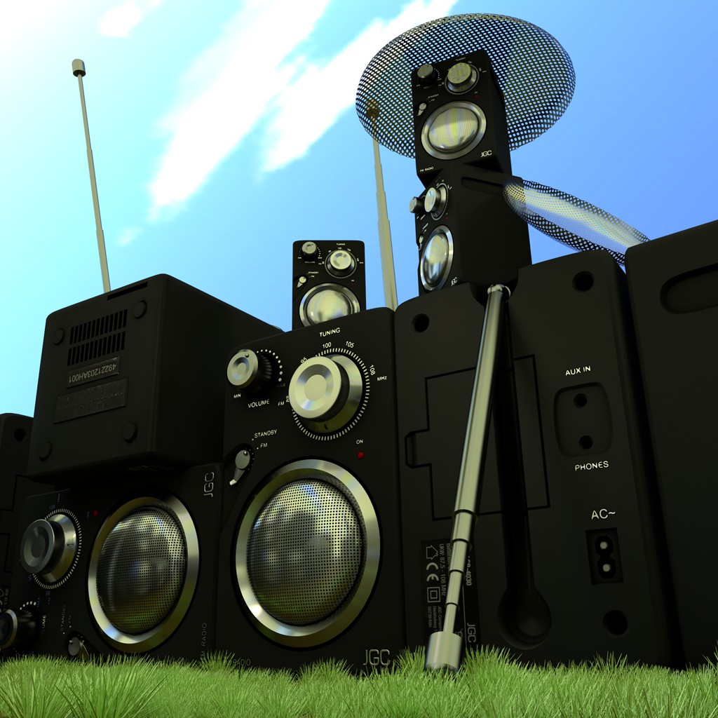 JGC Radio Rigged and Animated  preview image 1